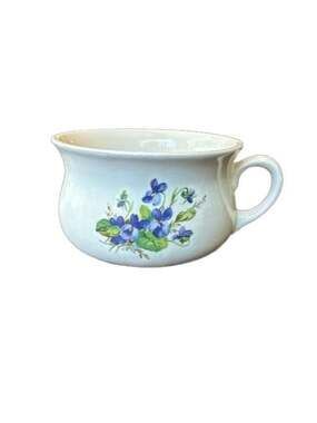 Lord Nelson Pottery Hand-Crafted Violet Pattern Soup Bowl or Dish